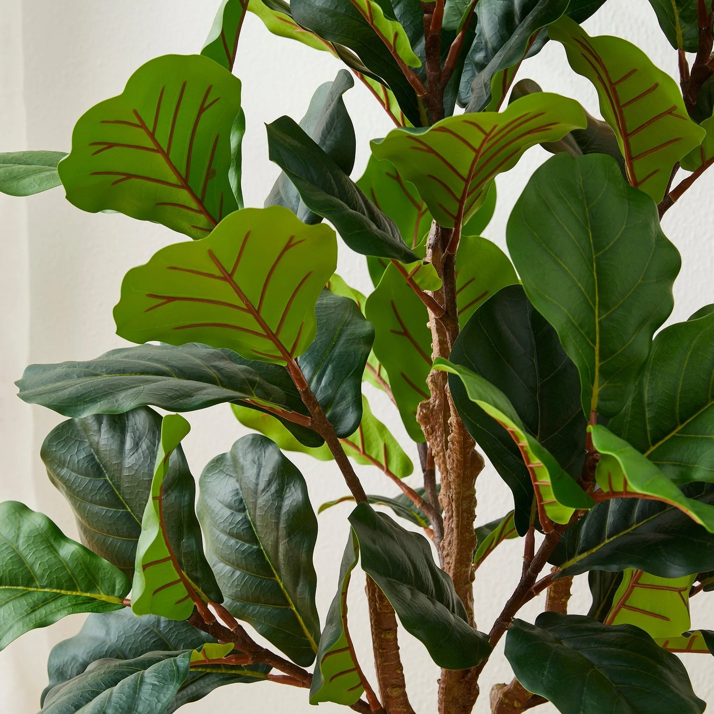 Glitzhome 3.5ft/5ft.Potted Real Touch Fiddle Leaf Fig Faux Tree