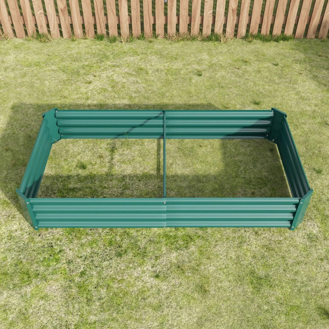 Raised Garden Bed Outdoor Metal Raised Rectangle Planter Beds for Plants Vegetables and Flowers