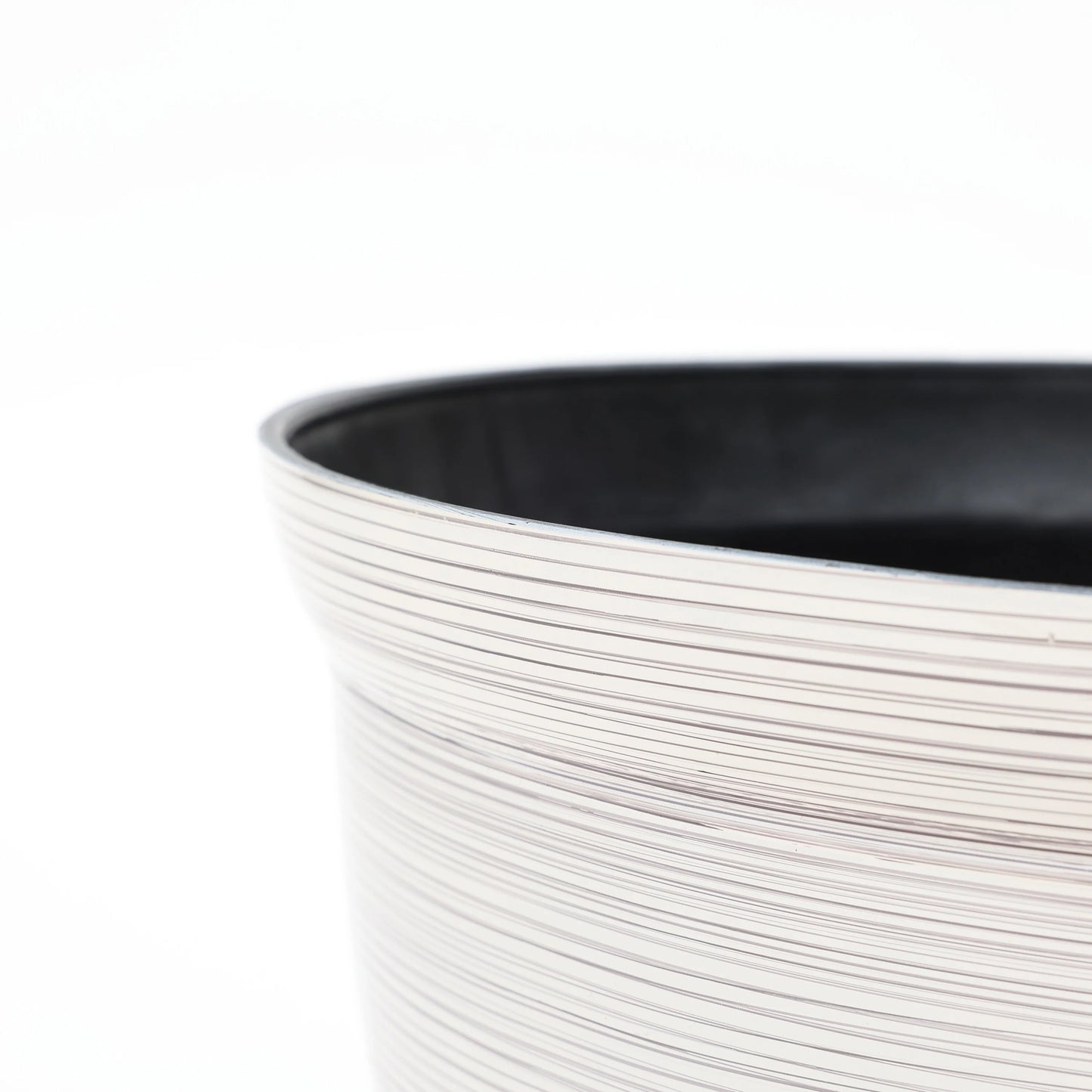 Ivory White Bell Round Recyled Plastic Planter