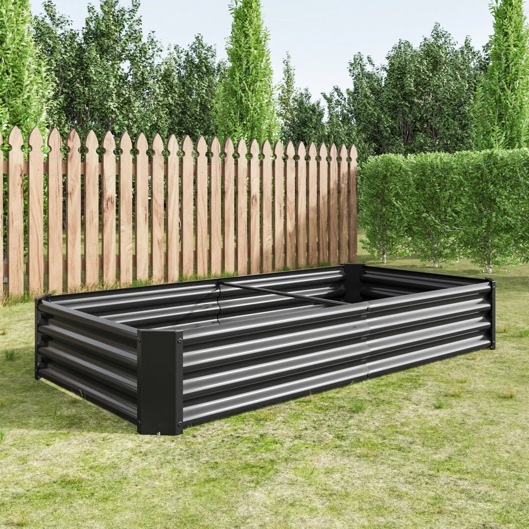 Raised Garden Bed Outdoor Metal Raised Rectangle Planter Beds for Plants Vegetables and Flowers