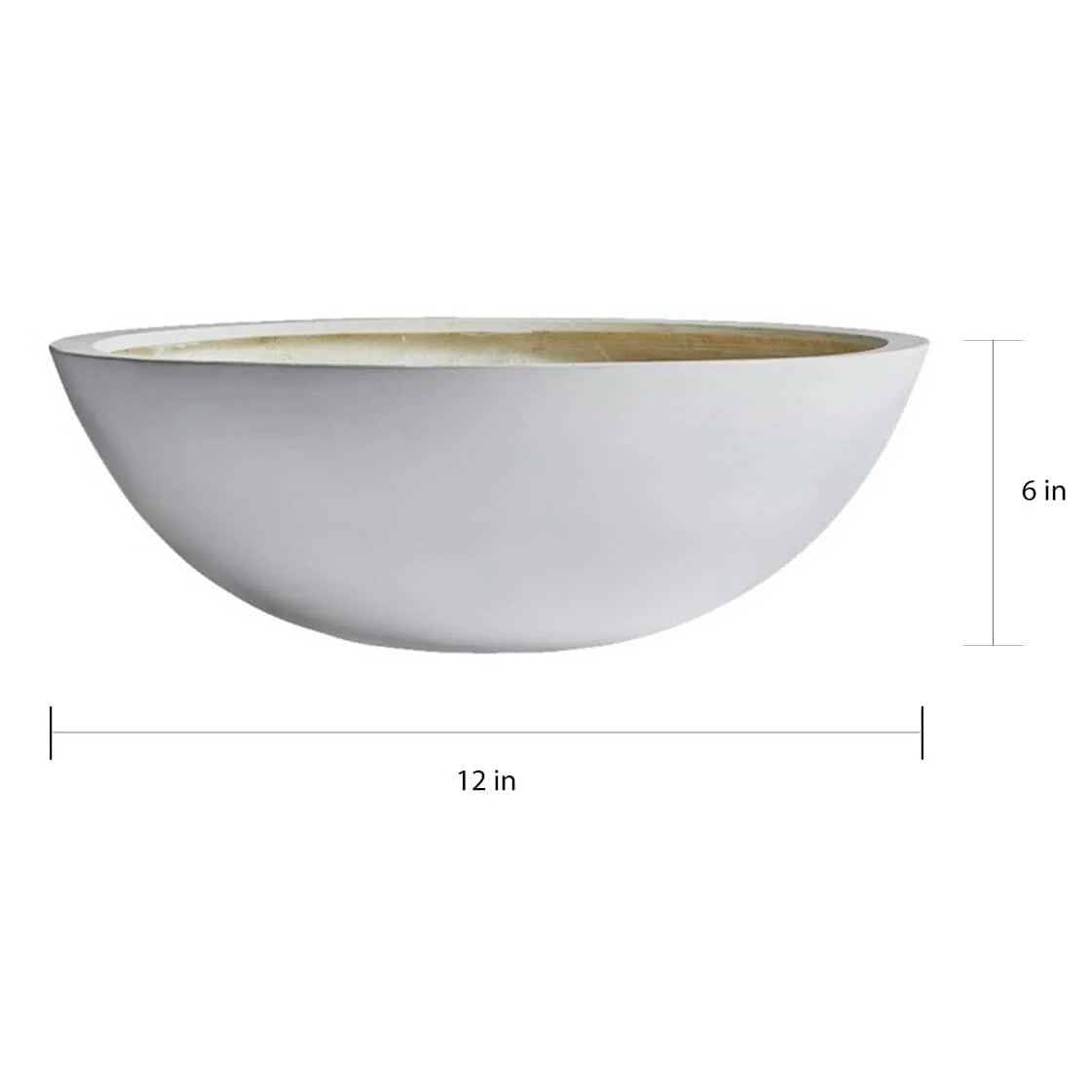 DreamPatio Los Angeles 1-piece Fiberstone Succulent Bowl Planter