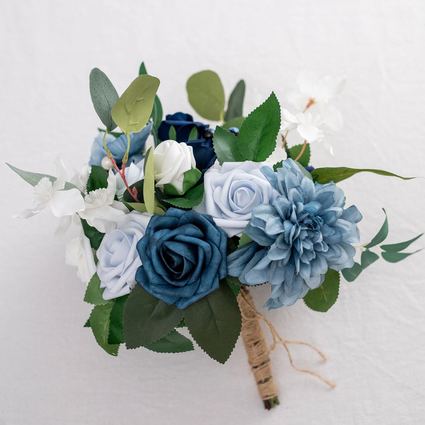 11 Inch Wedding Bouquet, Boho Bridesmaid Bouquet, Real Touch Bridal Bouquet, Floral Arrangement for Wedding