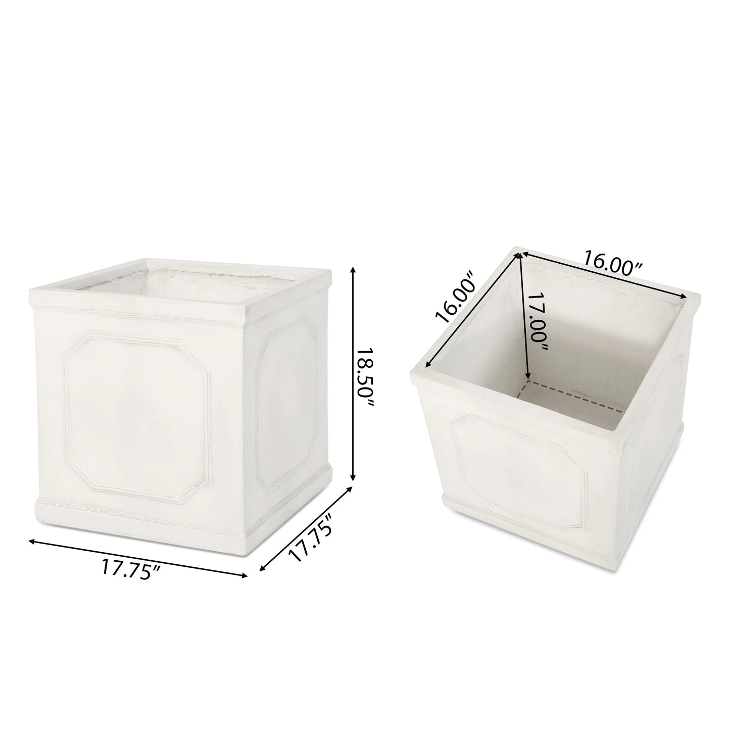 Burgos Outdoor Cast Stone Outdoor Planter by Christopher Knight Home
