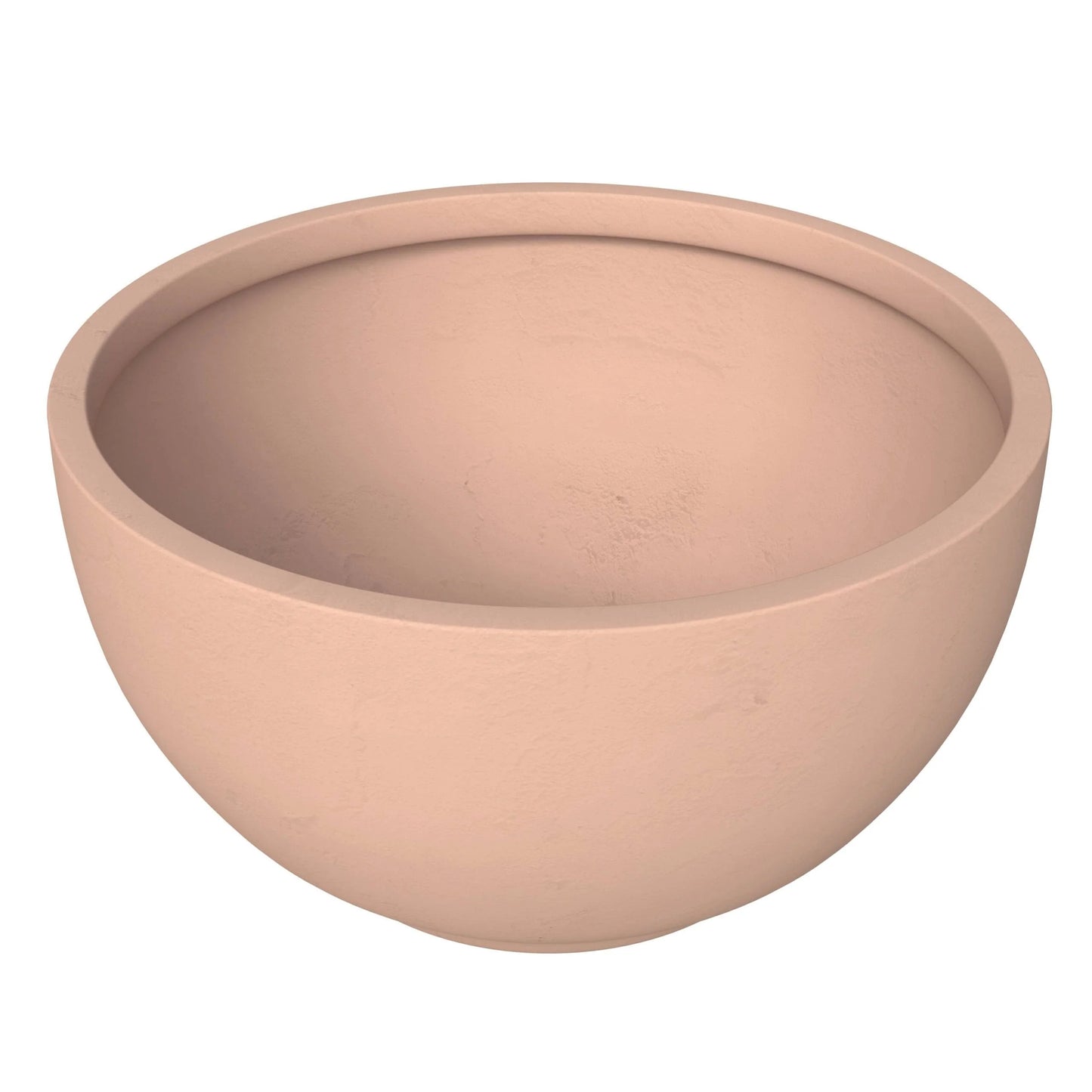 Grove Modern Round Fiberstone and MgO Clay Plant Pot with Drainage Holes for Indoor & Outdoor Home Office Yard Patio Decor