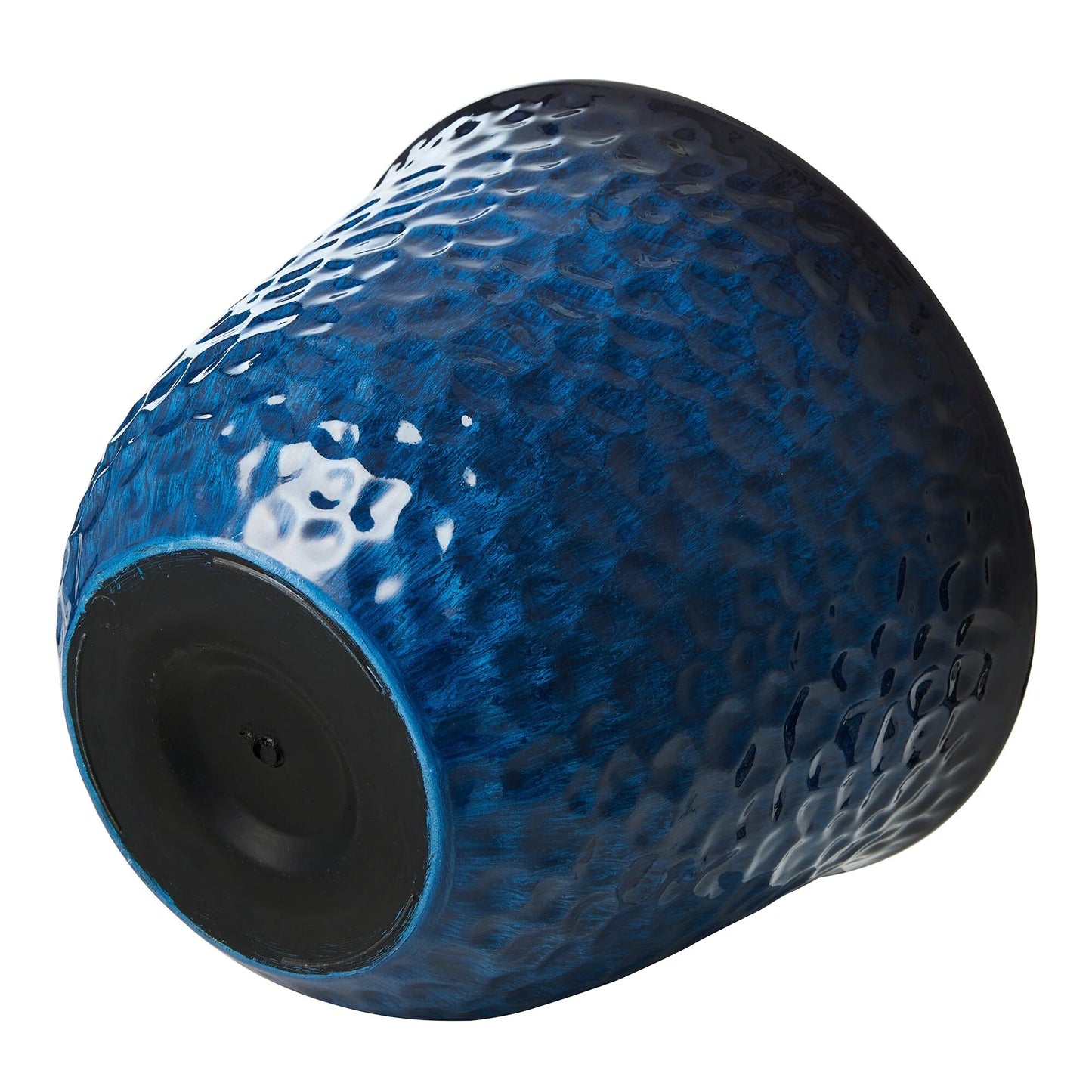 Glitzhome Honeycomb Textured Blue Green Faux Ceramic Pot Plastic Planter(Set of 2 / Set of 3)