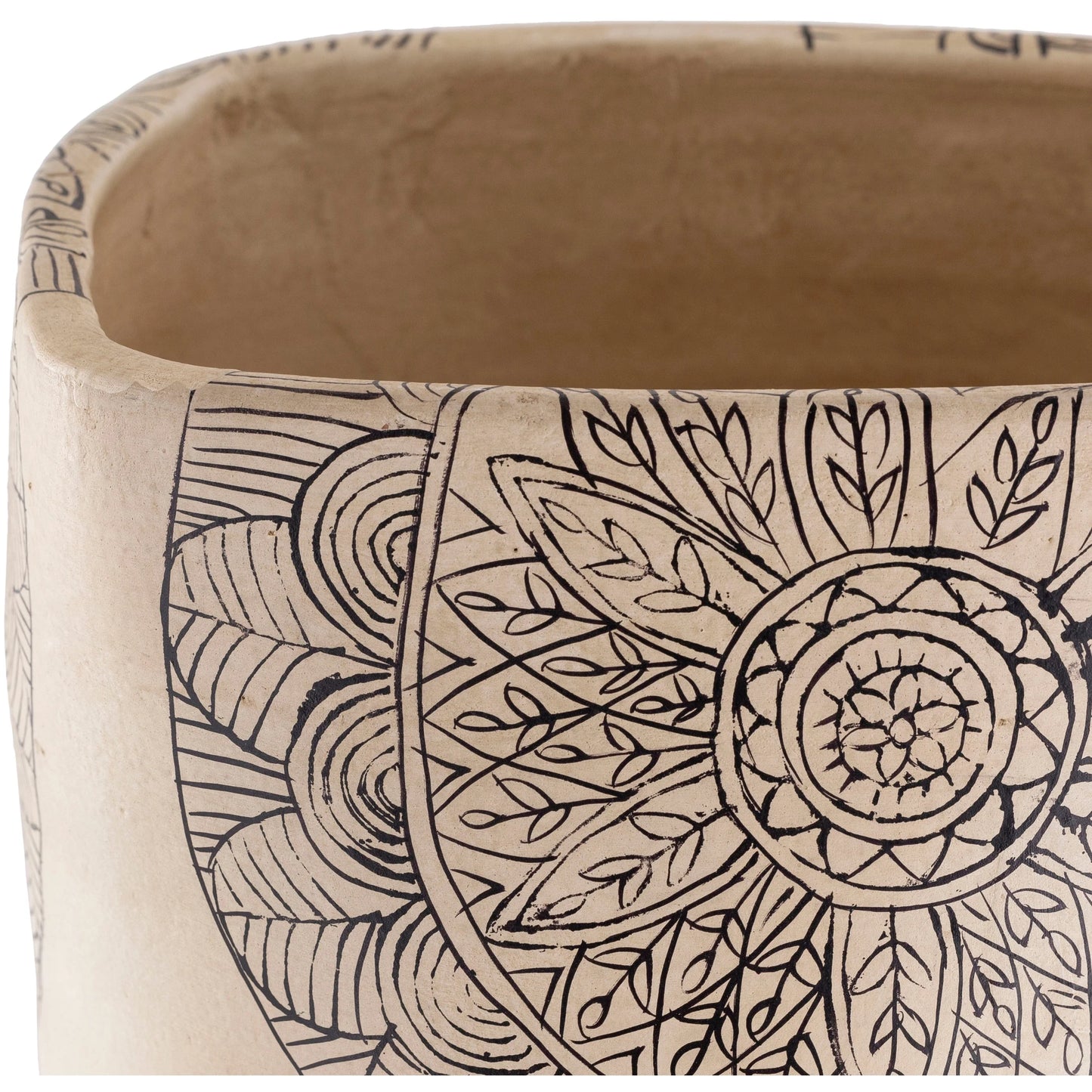 Artistic Weavers Gene Terracotta Mandala Indoor Planter
