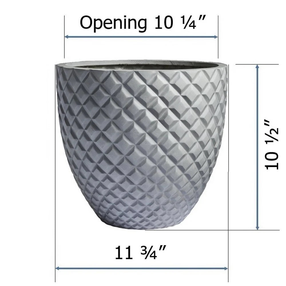 DreamPatio Irvine 1-Piece Fiberstone Pineapple Planter for Indoor/Outdoor