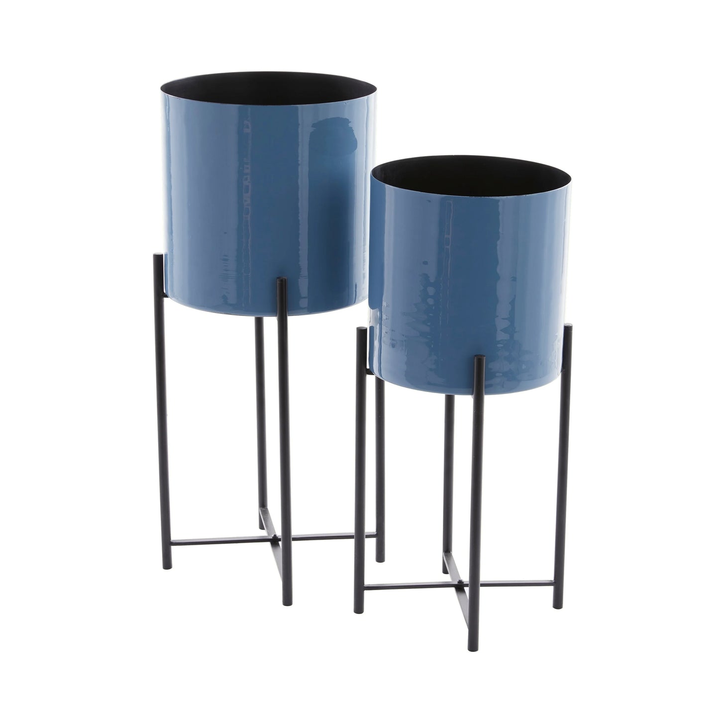 CosmoLiving by Cosmopolitan Metal Contemporary Planter (Set of 2) - S/2 24", 21"H