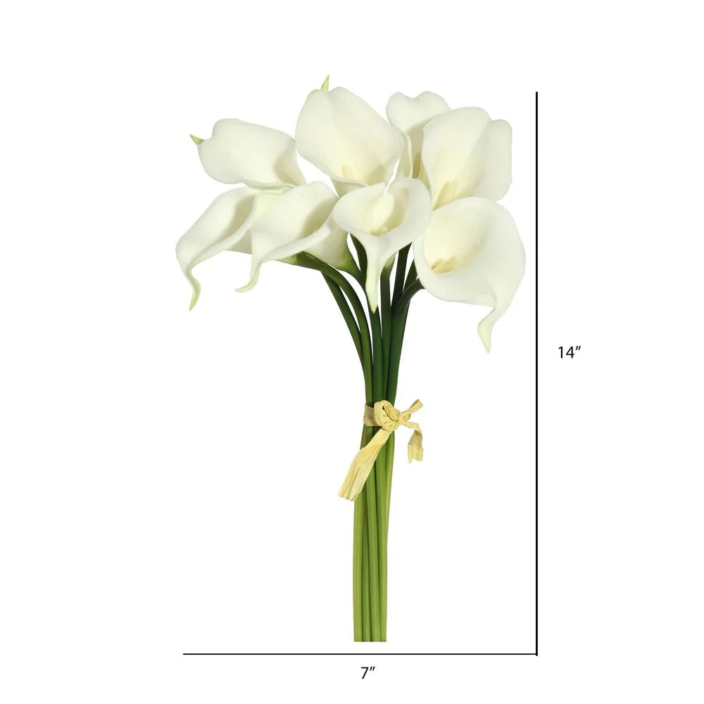 Vickerman 14" White Lily Floral Stem