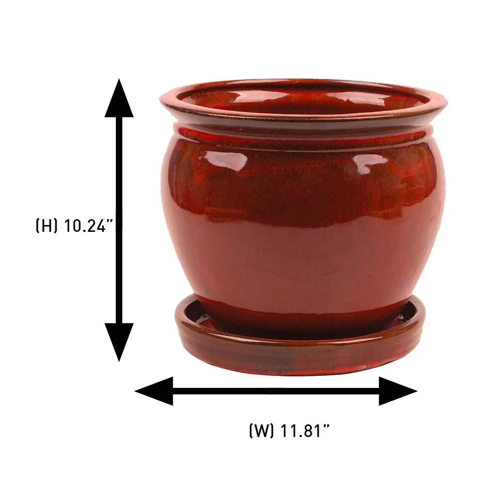 Southern Patio Ceramic Wisteria Planter (Single or Set of 2)