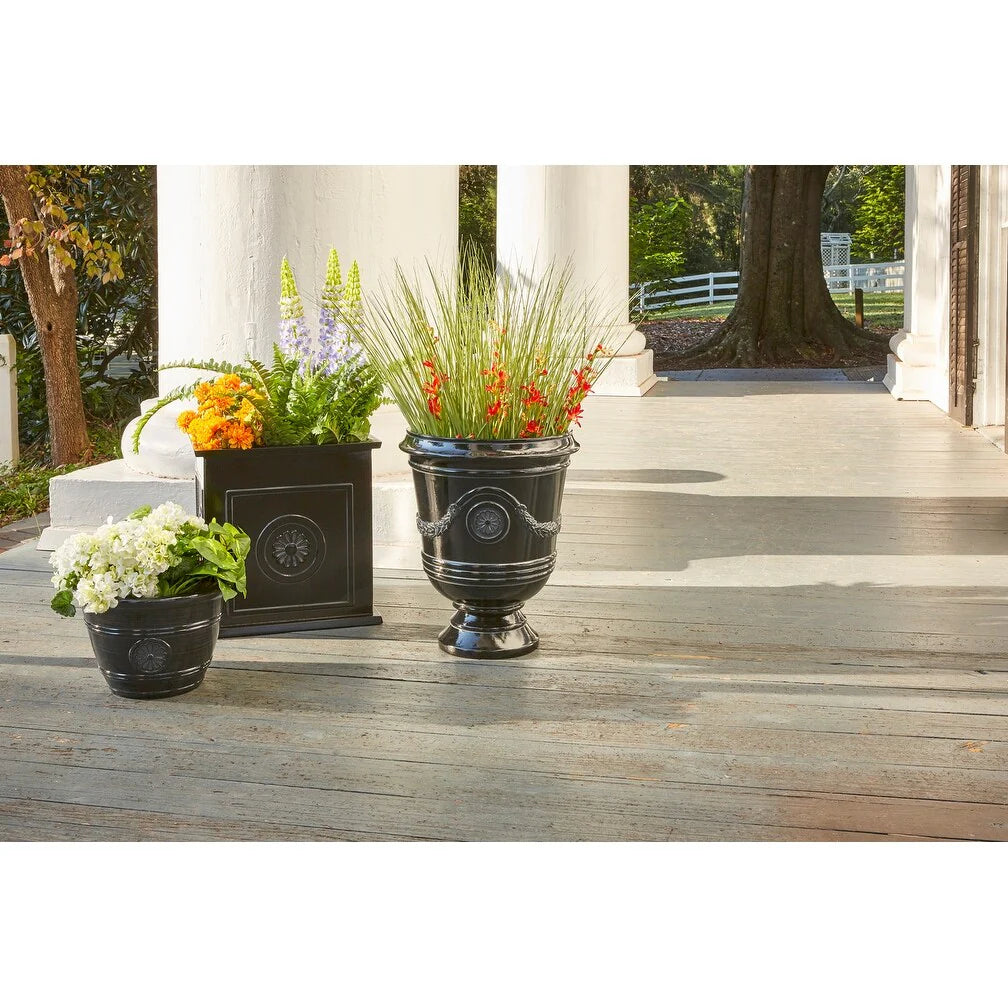 Southern Patio Porter Resin Urn Planter