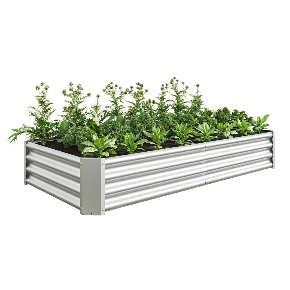 Raised Garden Bed Outdoor Metal Raised Rectangle Planter Beds for Plants Vegetables and Flowers