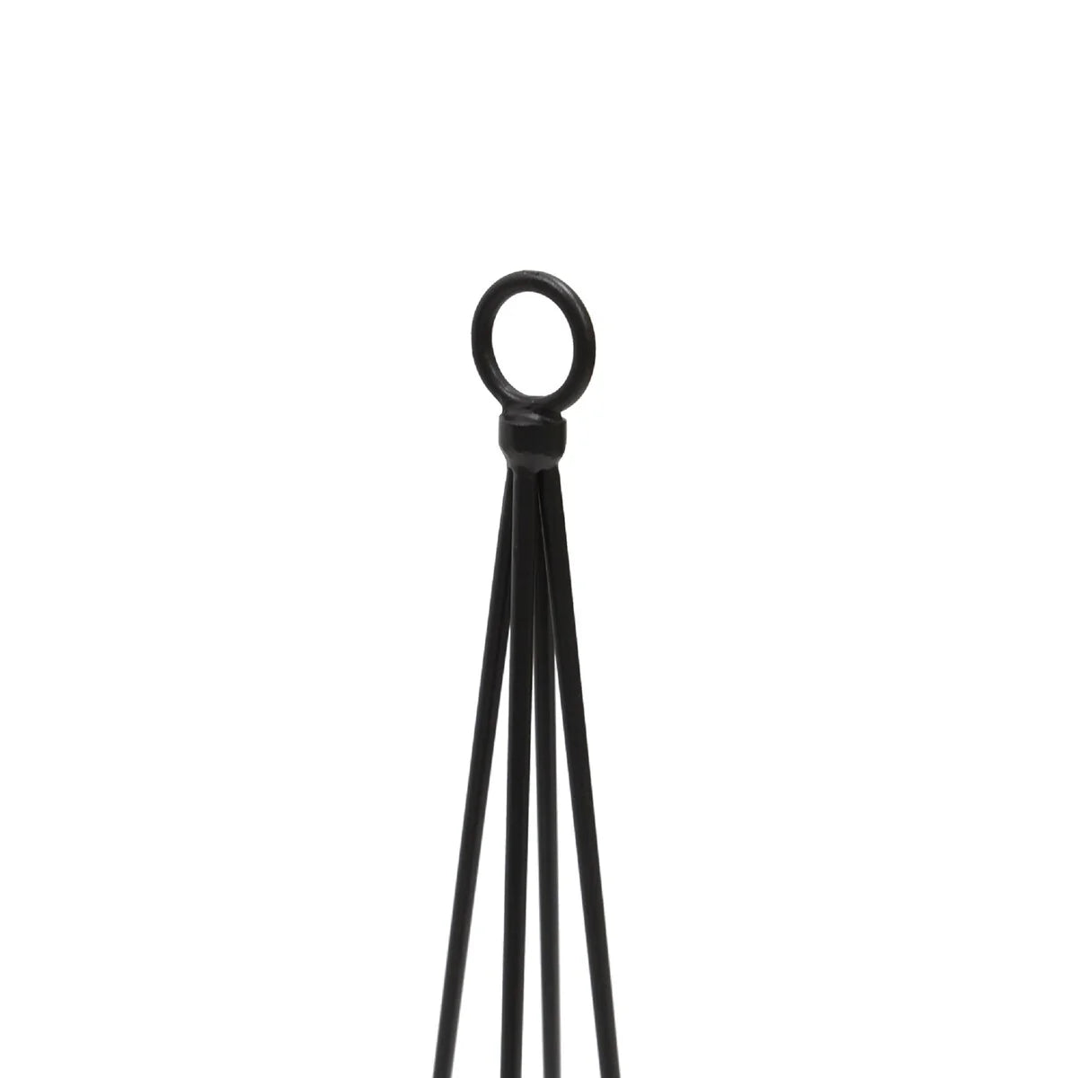 Achla Designs 34"H Black Powdercoated Wrought Iron Outdoor Garden Container Trellis (Set of 2)