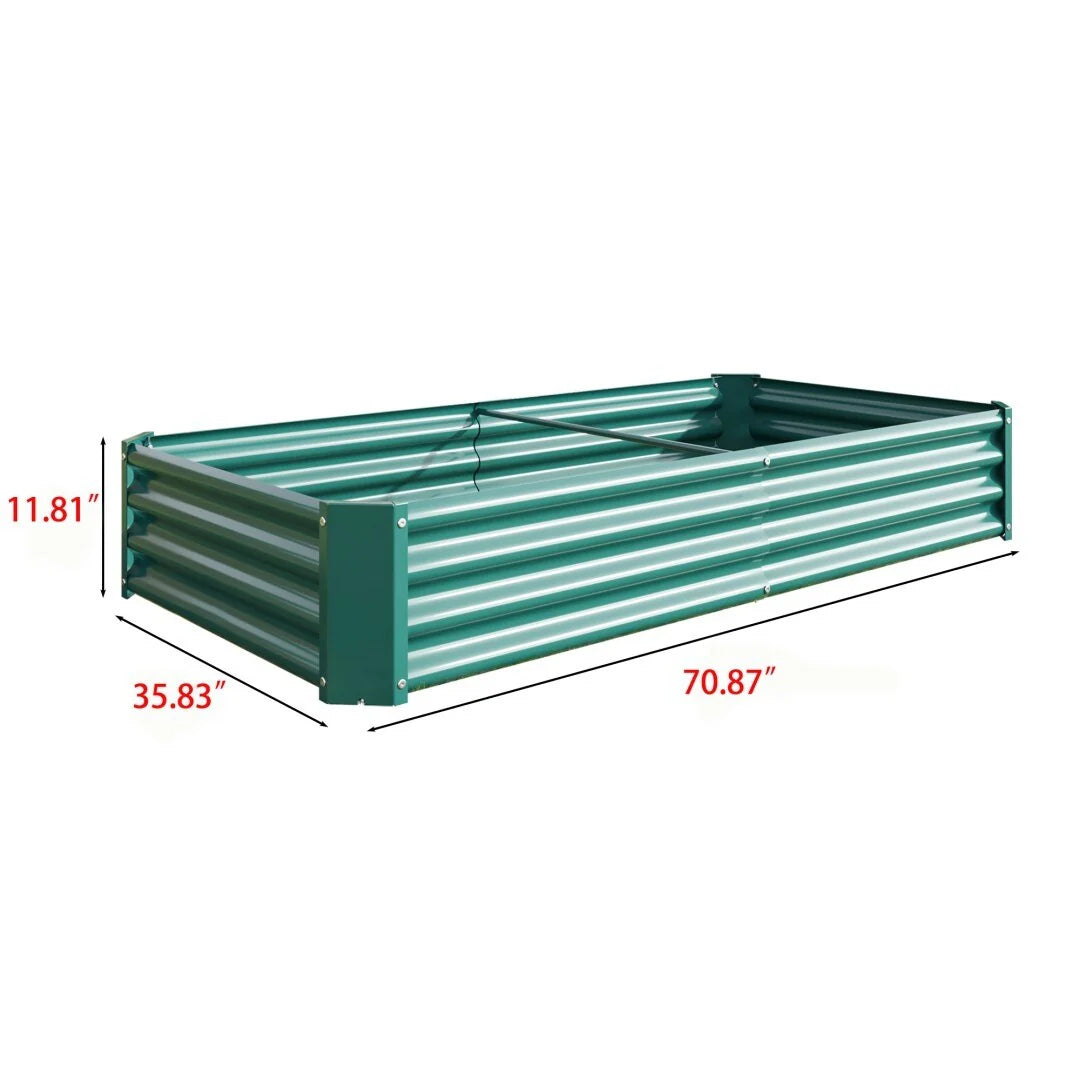 Raised Garden Bed Outdoor Metal Raised Rectangle Planter Beds for Plants Vegetables and Flowers
