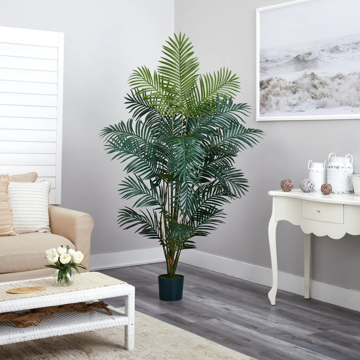 Paradise Palm 7-foot Silk Tree - Green
