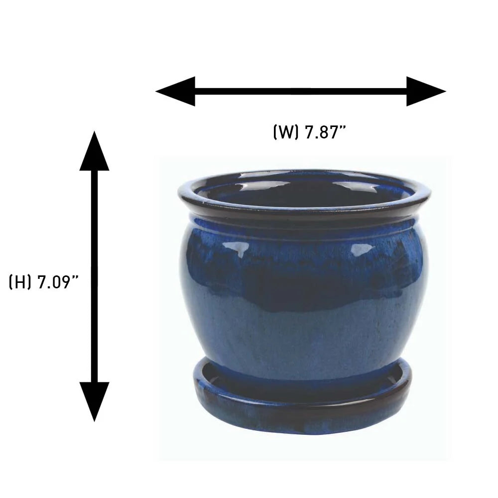 Southern Patio Ceramic Wisteria Planter (Single or Set of 2)