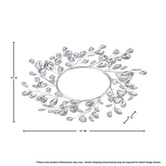 4.5" Metal Jewel Candle Ring Set of 2 - 11