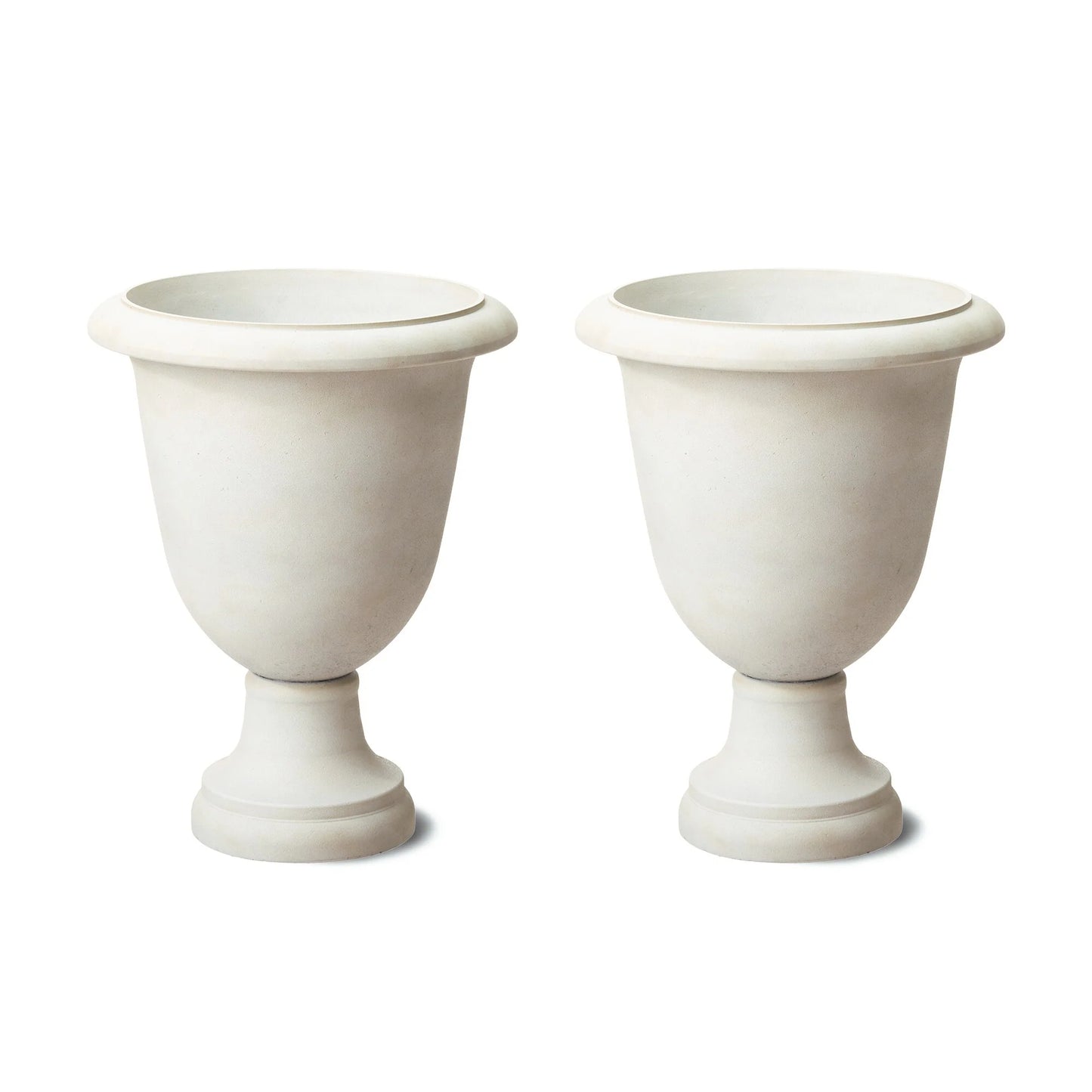 Glitzhome Modern Oversized Eco-Friendly PE Faux Terrazzo Urn Planter Porch Flowerpot (Set of 2/Set of 3)