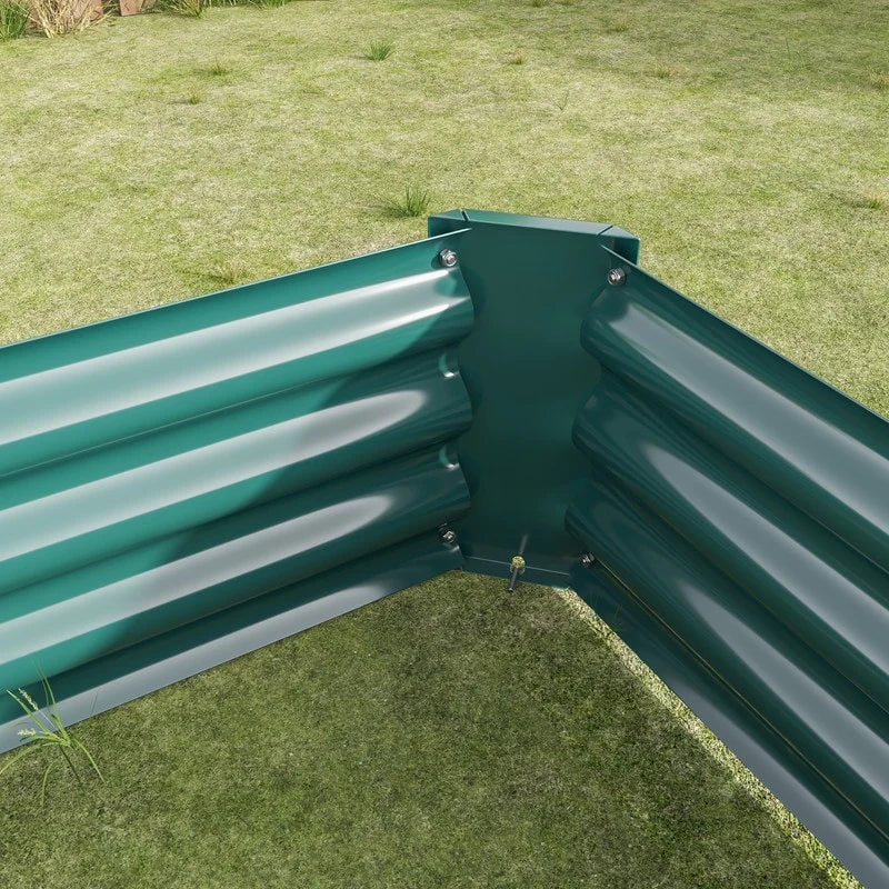 Metal Raised Garden Bed Outdoor Rectangle Planter Box for Gardening