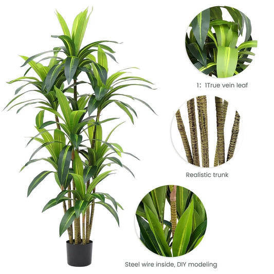 5FT Artificial Dracaena Tree - 5 FT