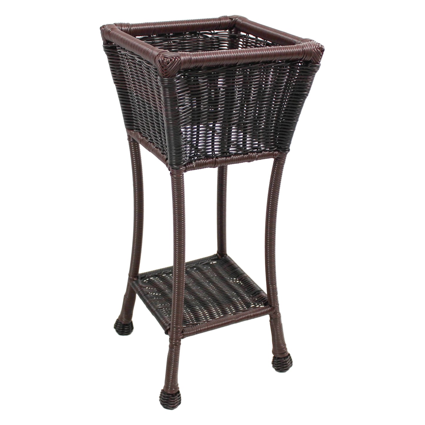 Maui Resin Wicker/ Steel Square Planter