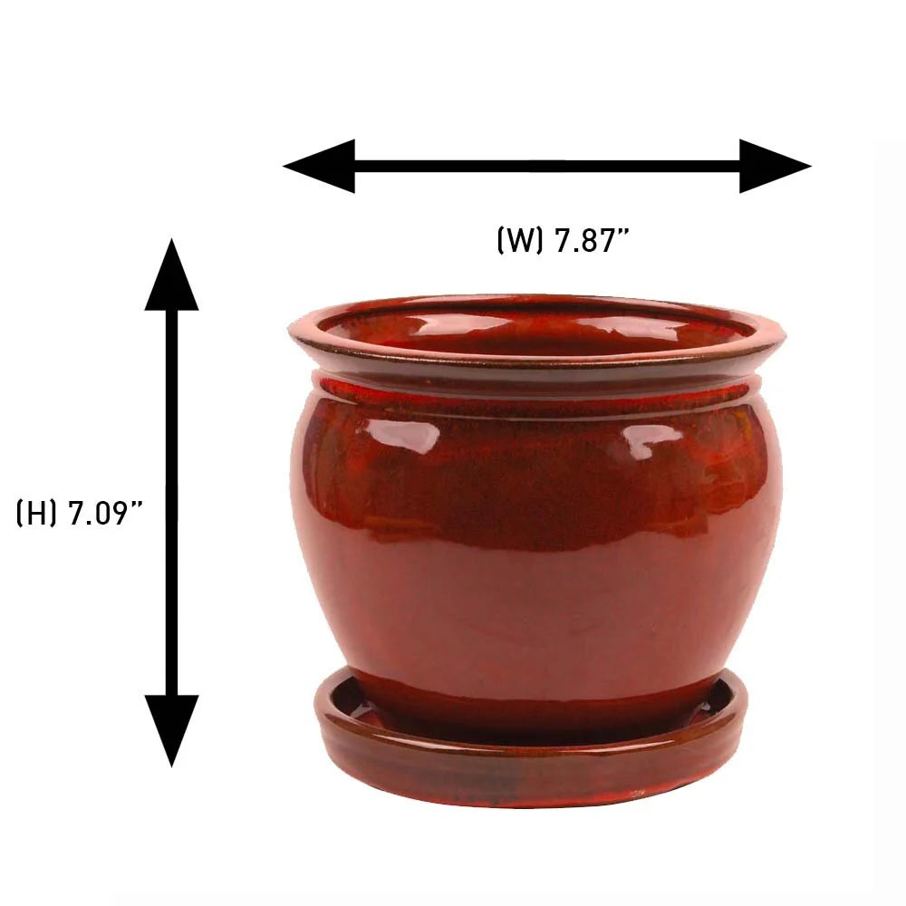 Southern Patio Ceramic Wisteria Planter (Single or Set of 2)