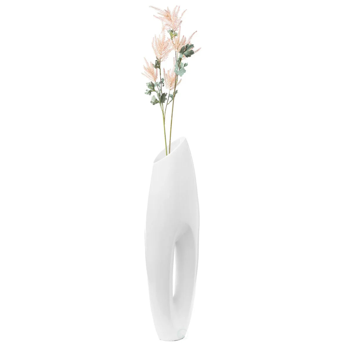 Modern White Large Floor Vase