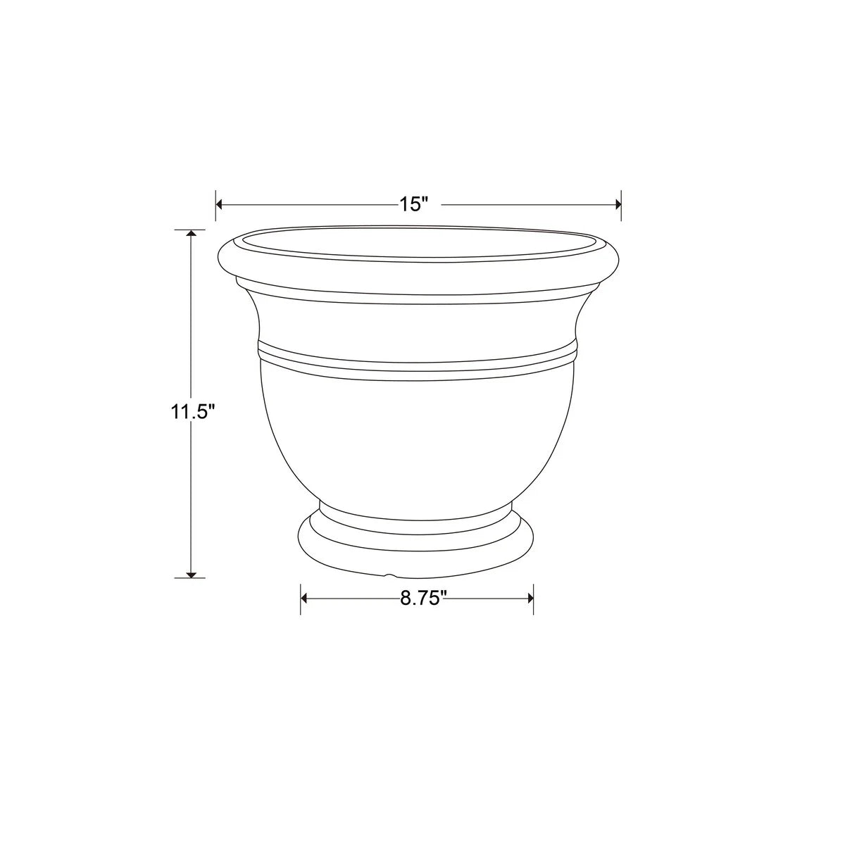 Southern Patio Jean Pierre Urn Planter