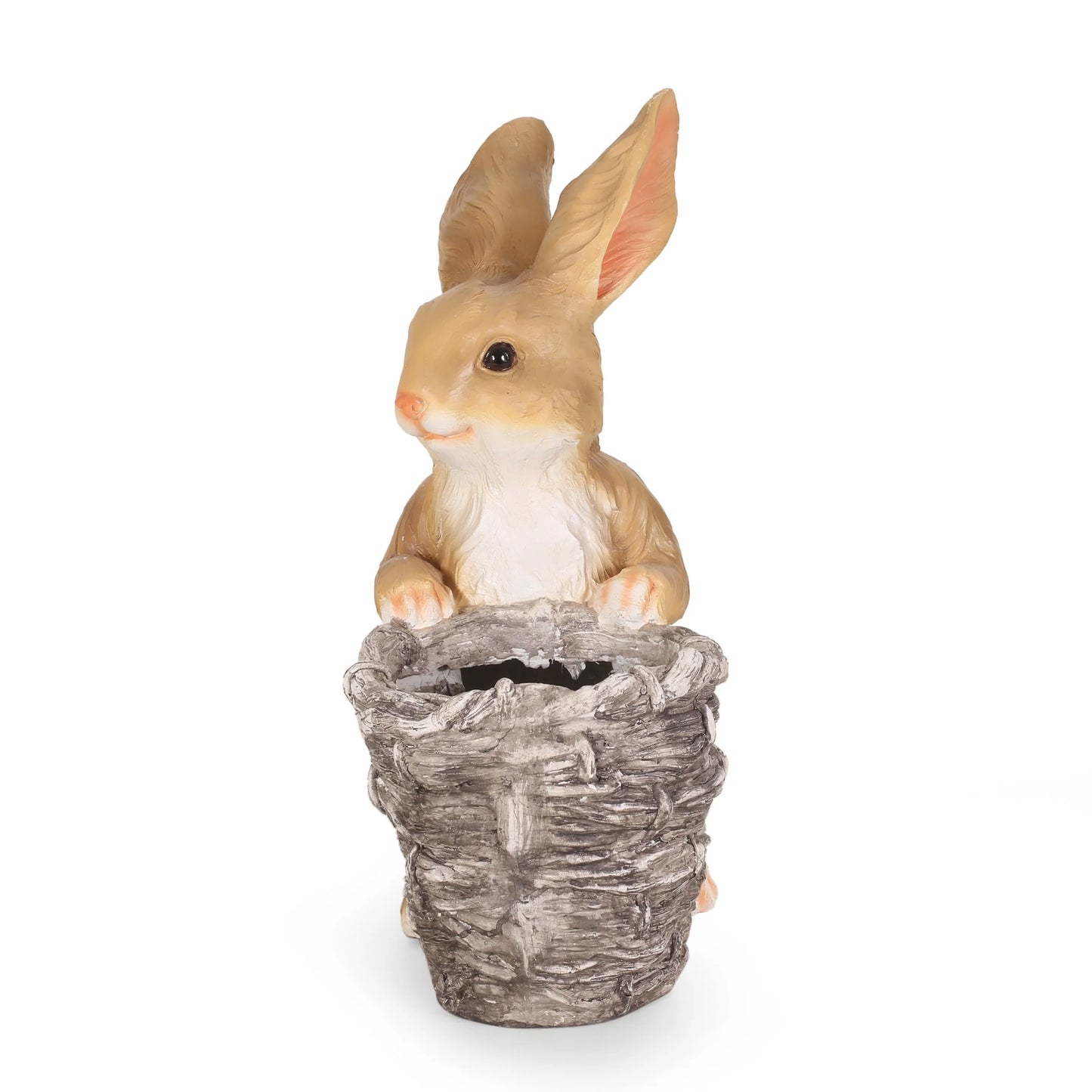 Tooke Outdoor Decorative Rabbit Planter by Christopher Knight Home - 16.00" L x 9.50" W x 21.25" H