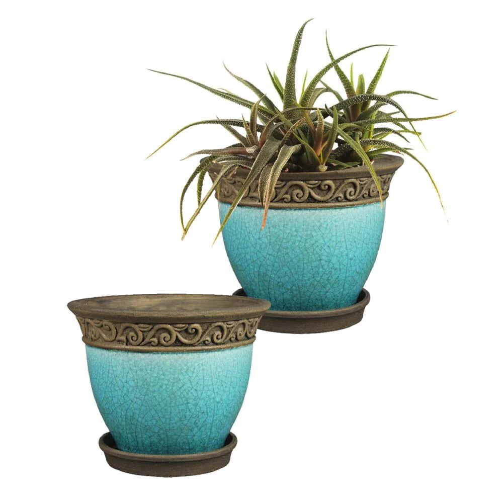 Southern Patio Cadiz Planter, 2-Pack - 8" Diameter (2-pack)