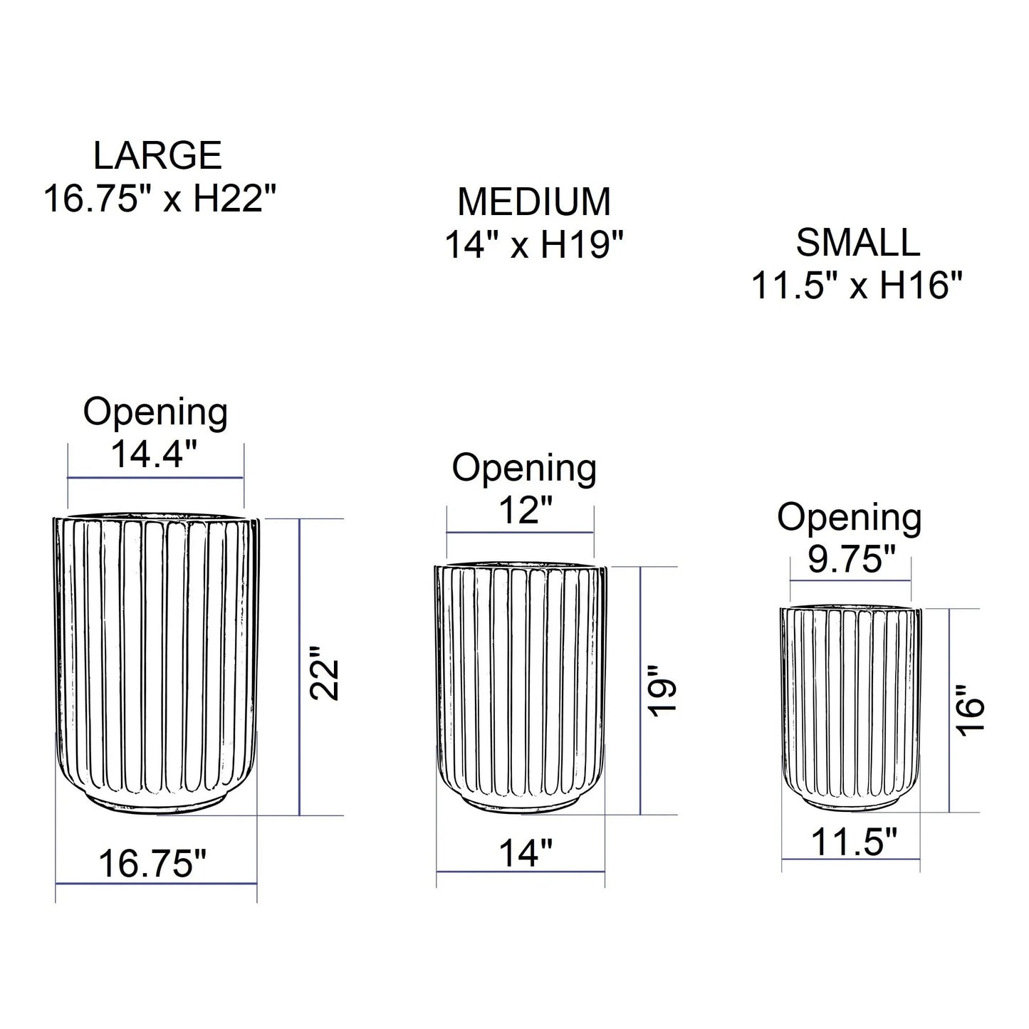 DreamPatio North Pole Fiberstone Planter
