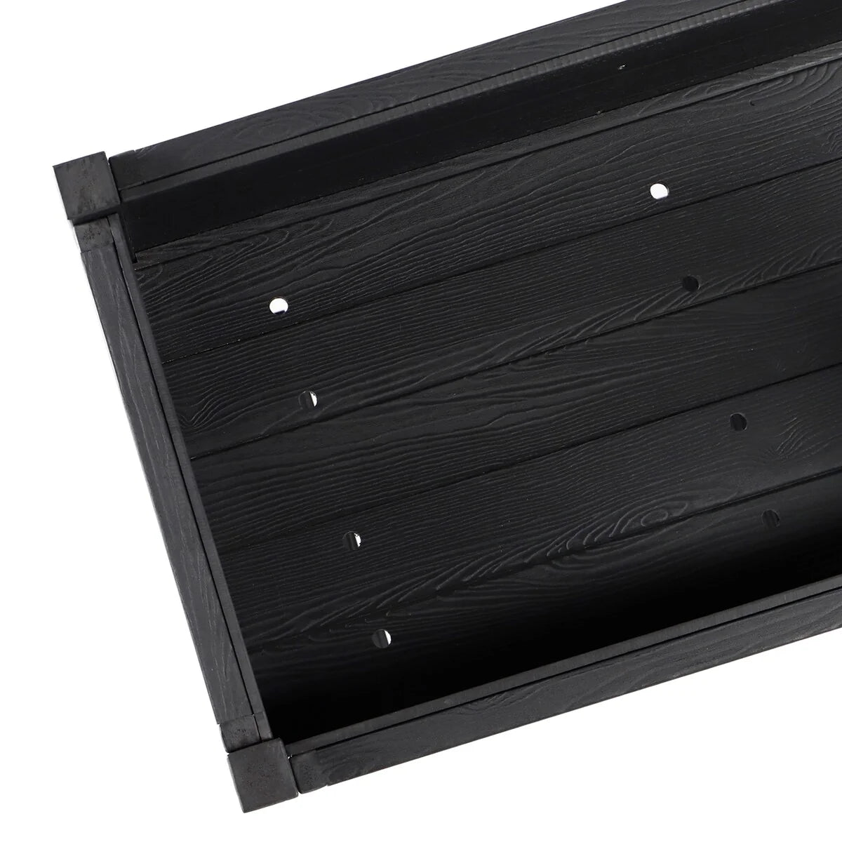 LUE BONA Patio Plastic Raised Elevated Garden Bed HDPS Planter Box Stand with Storage Shelf and Legs
