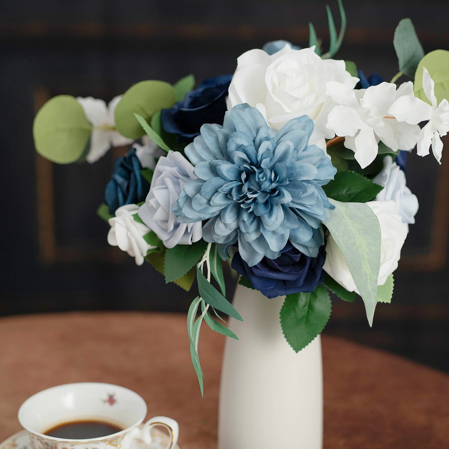 11 Inch Wedding Bouquet, Boho Bridesmaid Bouquet, Real Touch Bridal Bouquet, Floral Arrangement for Wedding
