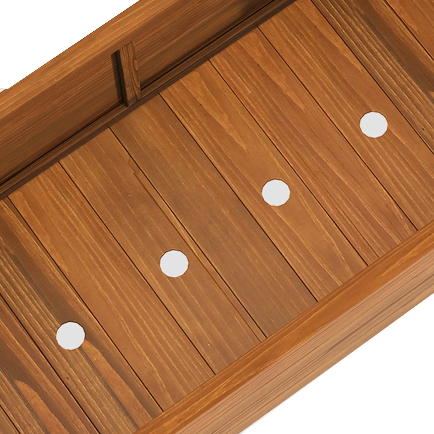 Moasis Outdoor Garden Solid Wood Planter Box with Arch Trellis,Free-Standing Planters Raised Bed for Climbing Plants