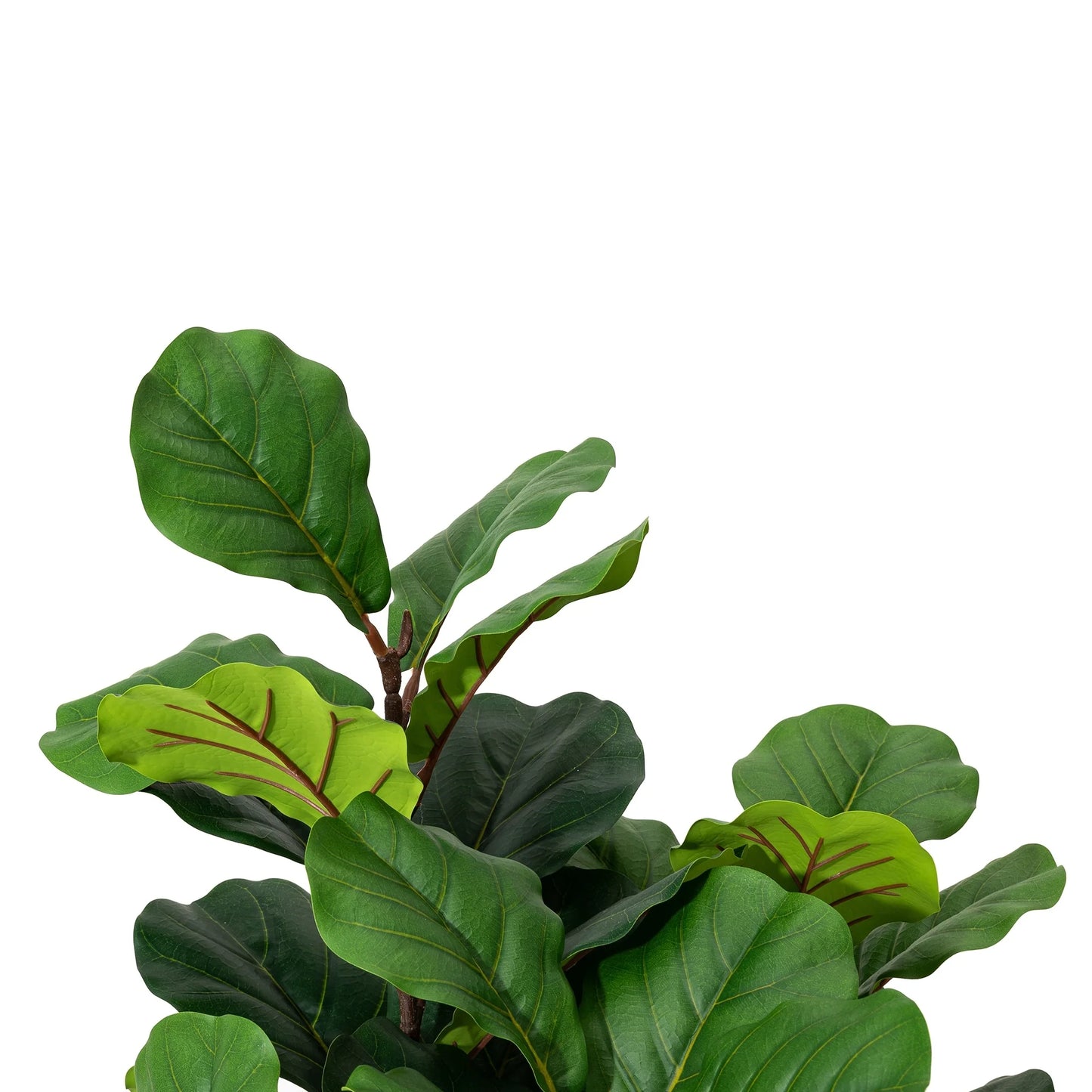 Glitzhome 3.5ft/5ft.Potted Real Touch Fiddle Leaf Fig Faux Tree