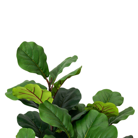 Glitzhome 3.5ft/5ft.Potted Real Touch Fiddle Leaf Fig Faux Tree