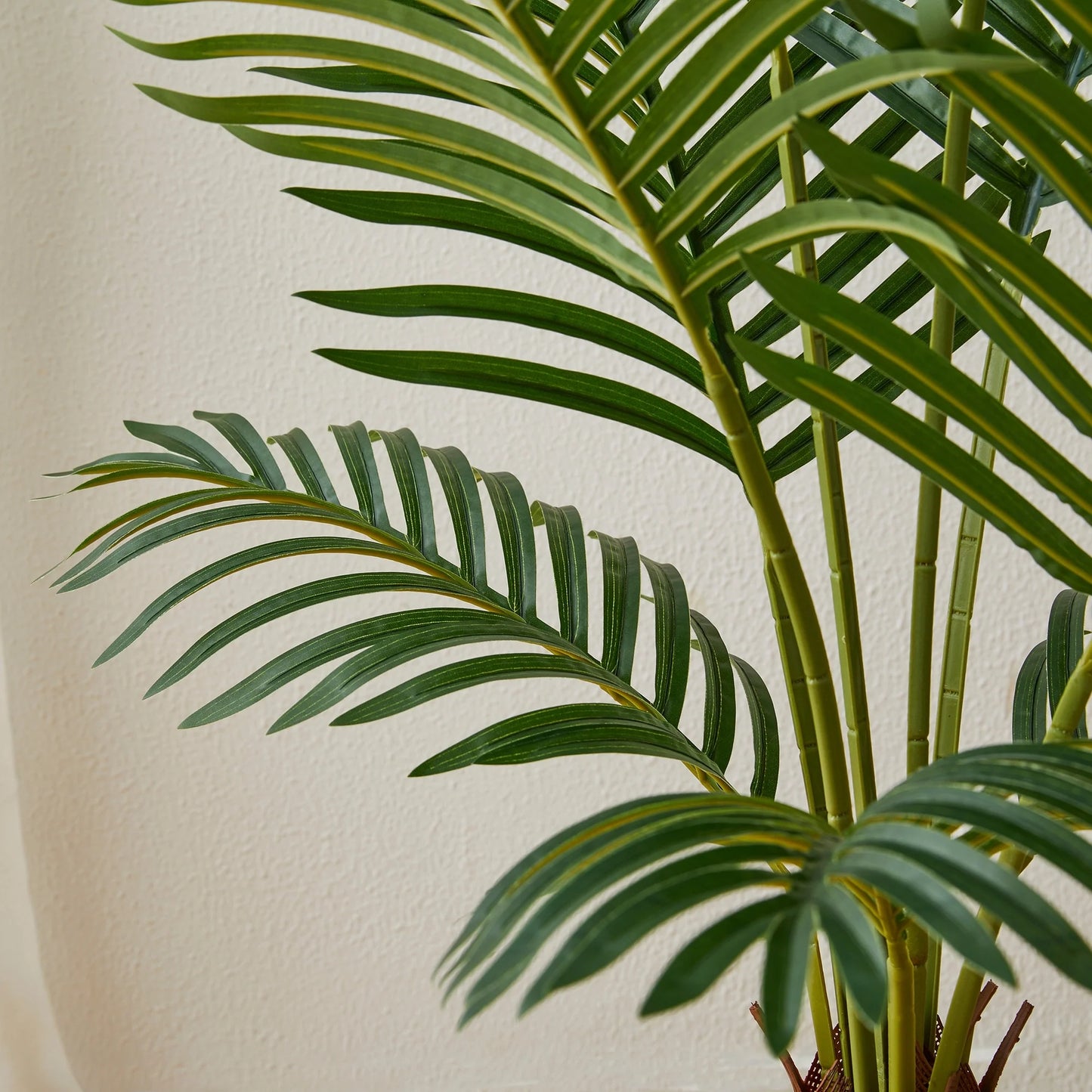 Glitzhome 43"H Real Touch Areca Palm Artificial Fronds Tree in Pot - 19.75"D x 43.25"H