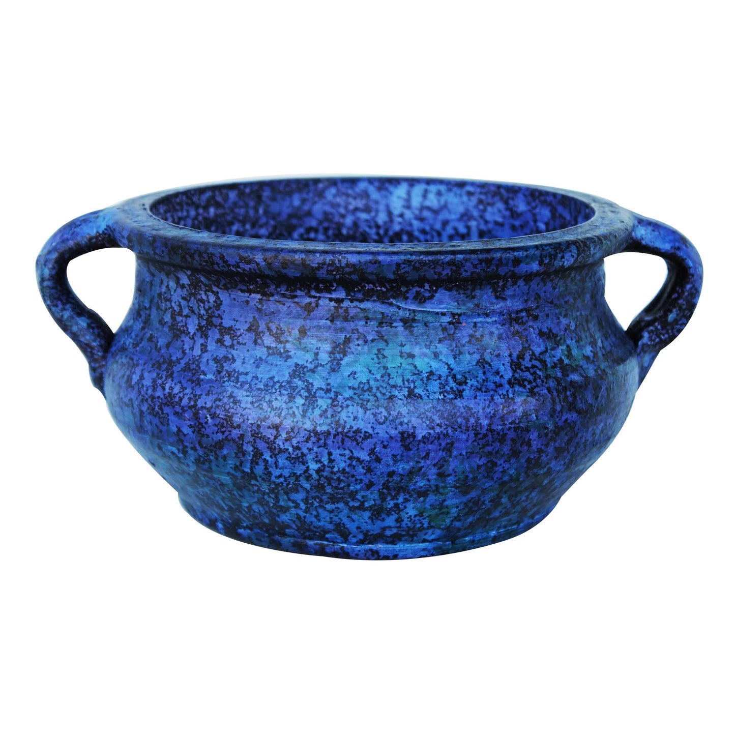 Egyptian Era Terracotta Planter in Blue,Green, Red, Purple in 2 sizes