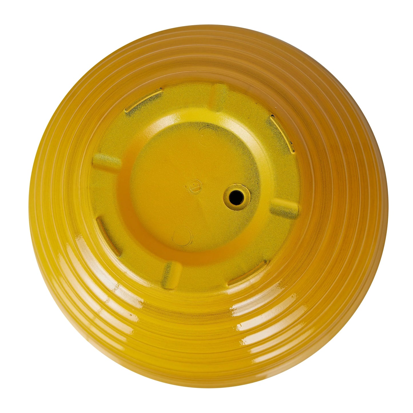 16" Yellow Glazed Planter