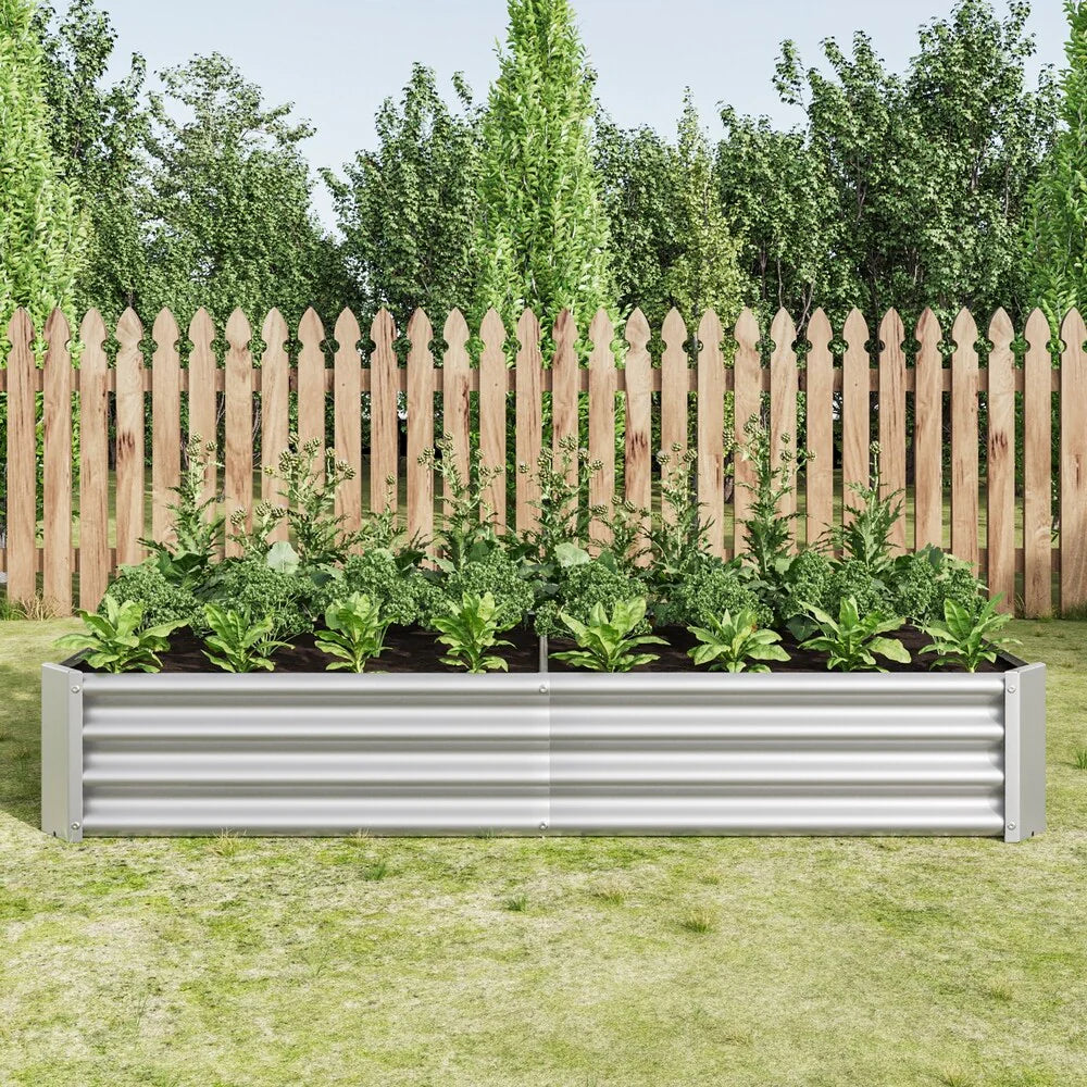 Raised Garden Bed Outdoor Metal Raised Rectangle Planter Beds for Plants Vegetables and Flowers