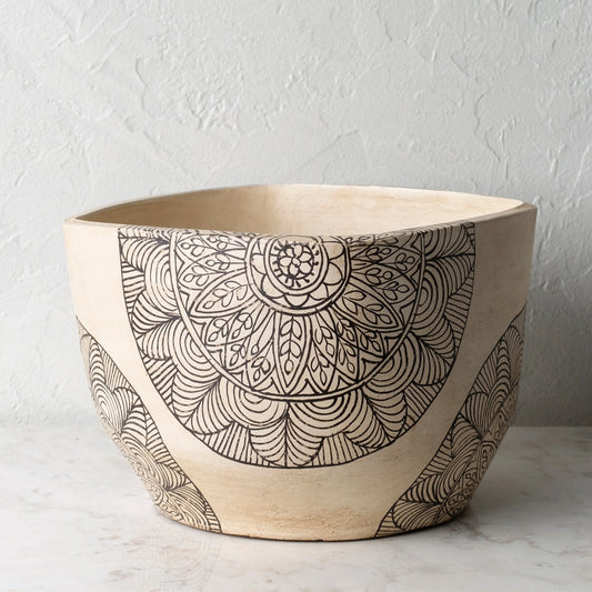 Artistic Weavers Gene Terracotta Mandala Indoor Planter