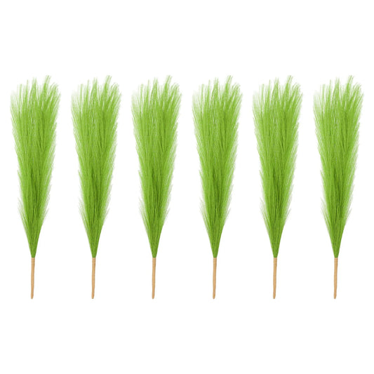 6 Pcs 17 Inch Faux Pampas Grass Artificial Boho Decor