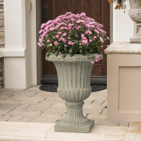 Antique Green Italian 26-inch Urn Planter by Christopher Knight Home