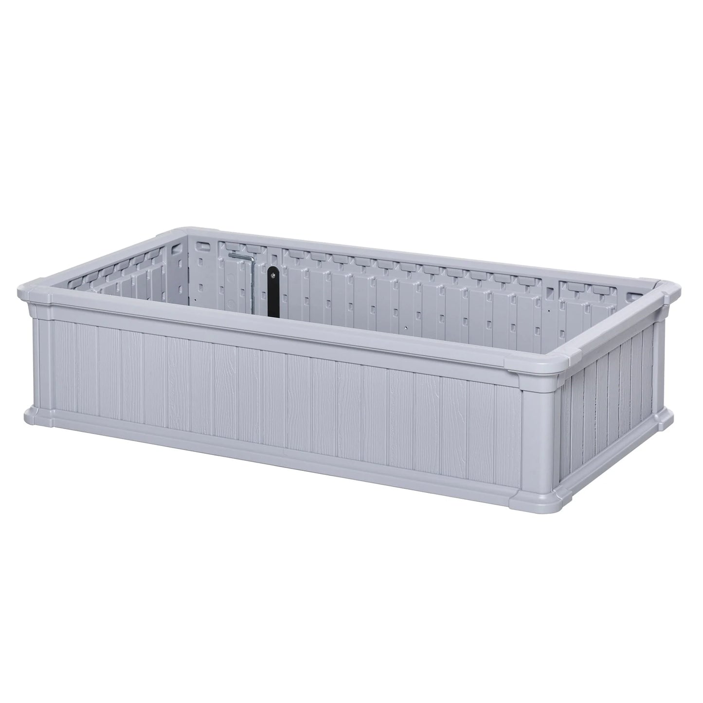 Outsunny 4' x 2' x 1' Raise Garden Bed, Planter Box for Flowers, Herbs Outdoor Backyard with Easy Assembly