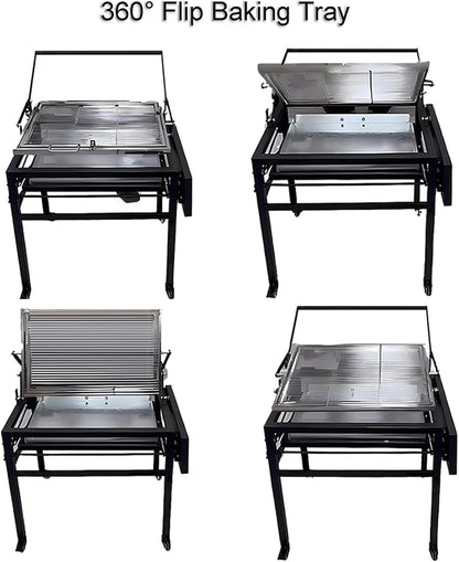 Charcoal Flip Grill for BBQ
