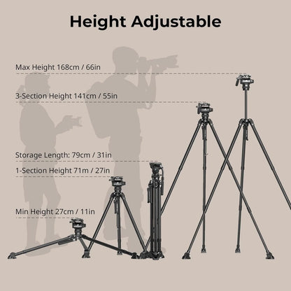 🔥 Last Day 70% OFF-Multi-Functional Hydraulic Carbon Fiber Tripod& Free shipping
