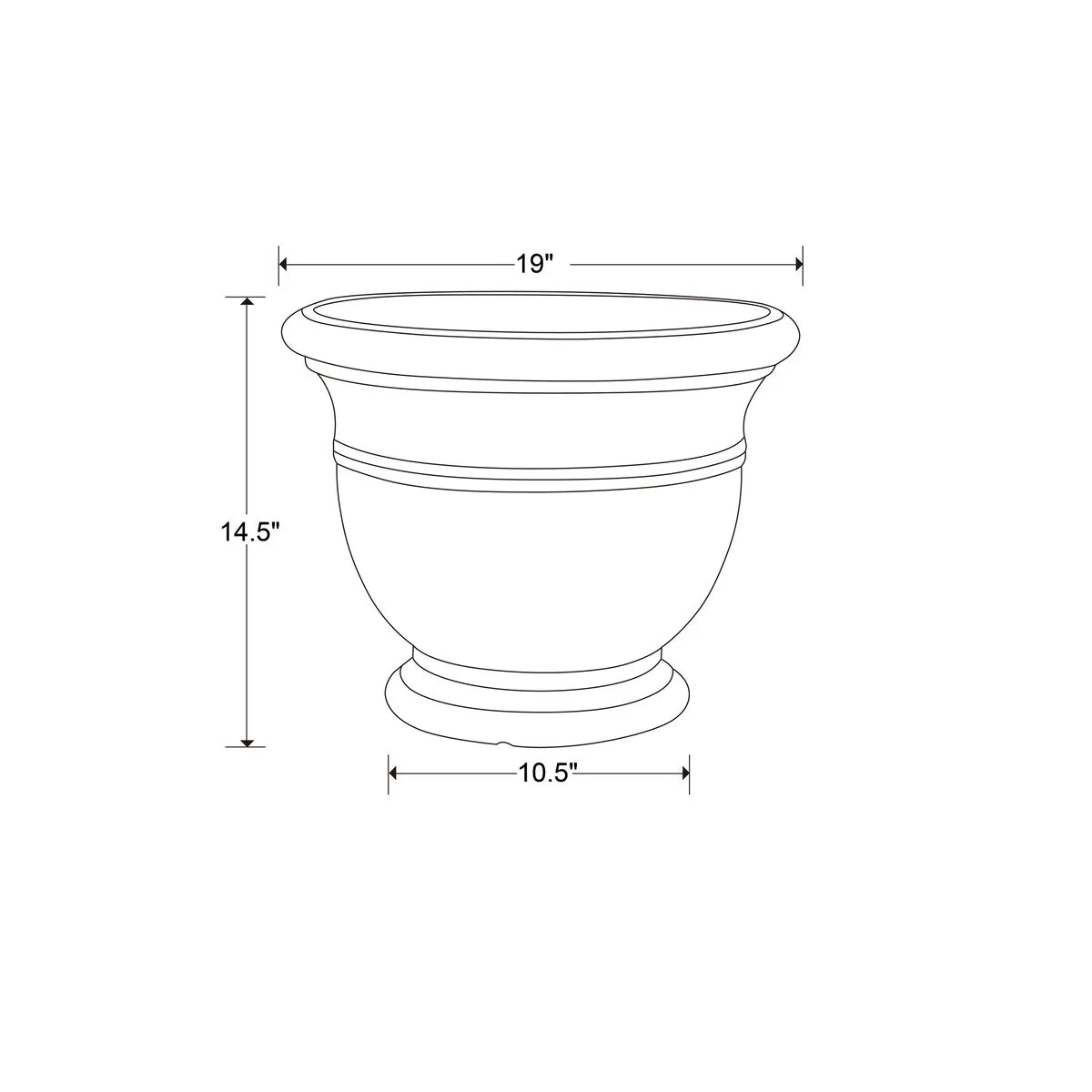 Southern Patio Jean Pierre Urn Planter