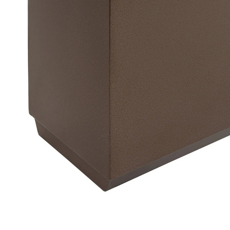 Metallic Heavy Planter for Outdoor Plants, 38Lx10Wx30H Inches Tall and Long Metal Divider Planter Box - 38"x30"x10"