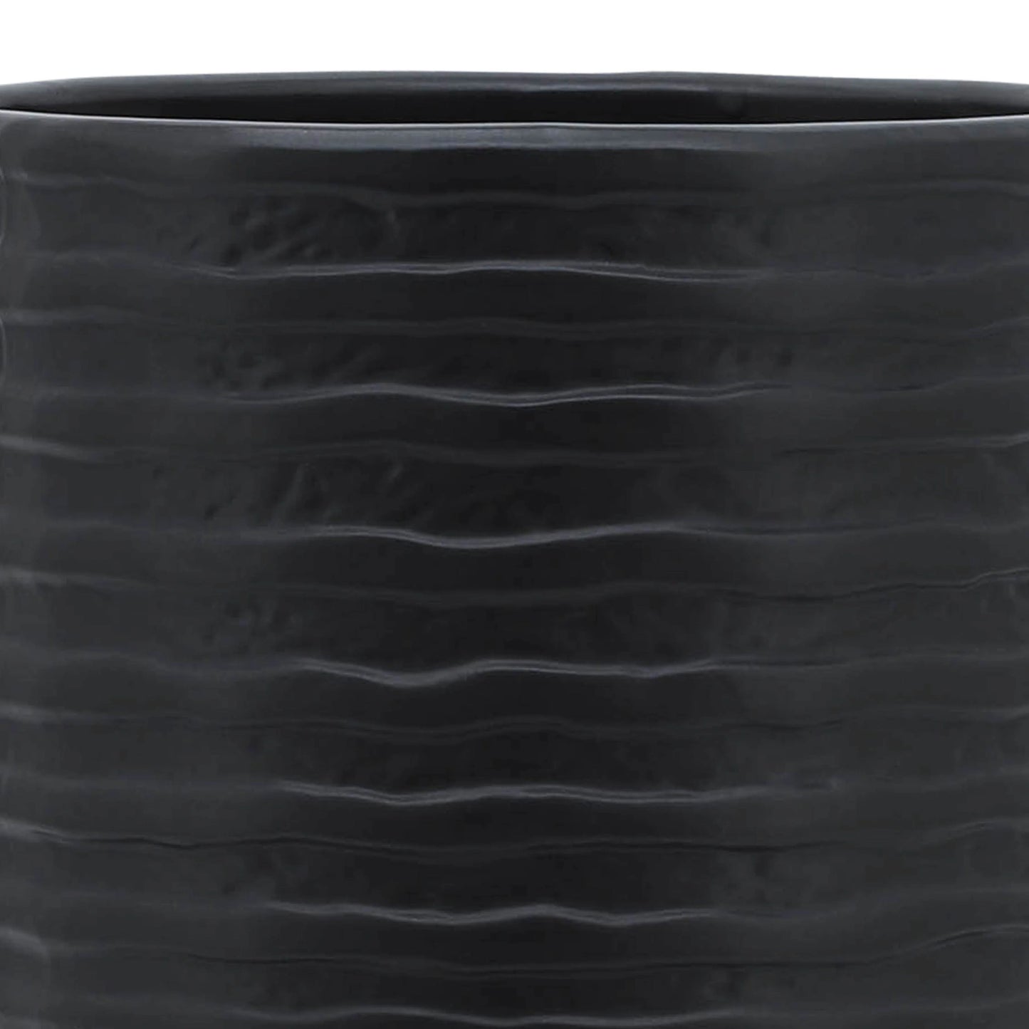 Sagebrook Home Modern Textured Ceramic Planter with Stand Indoor Outdoor
