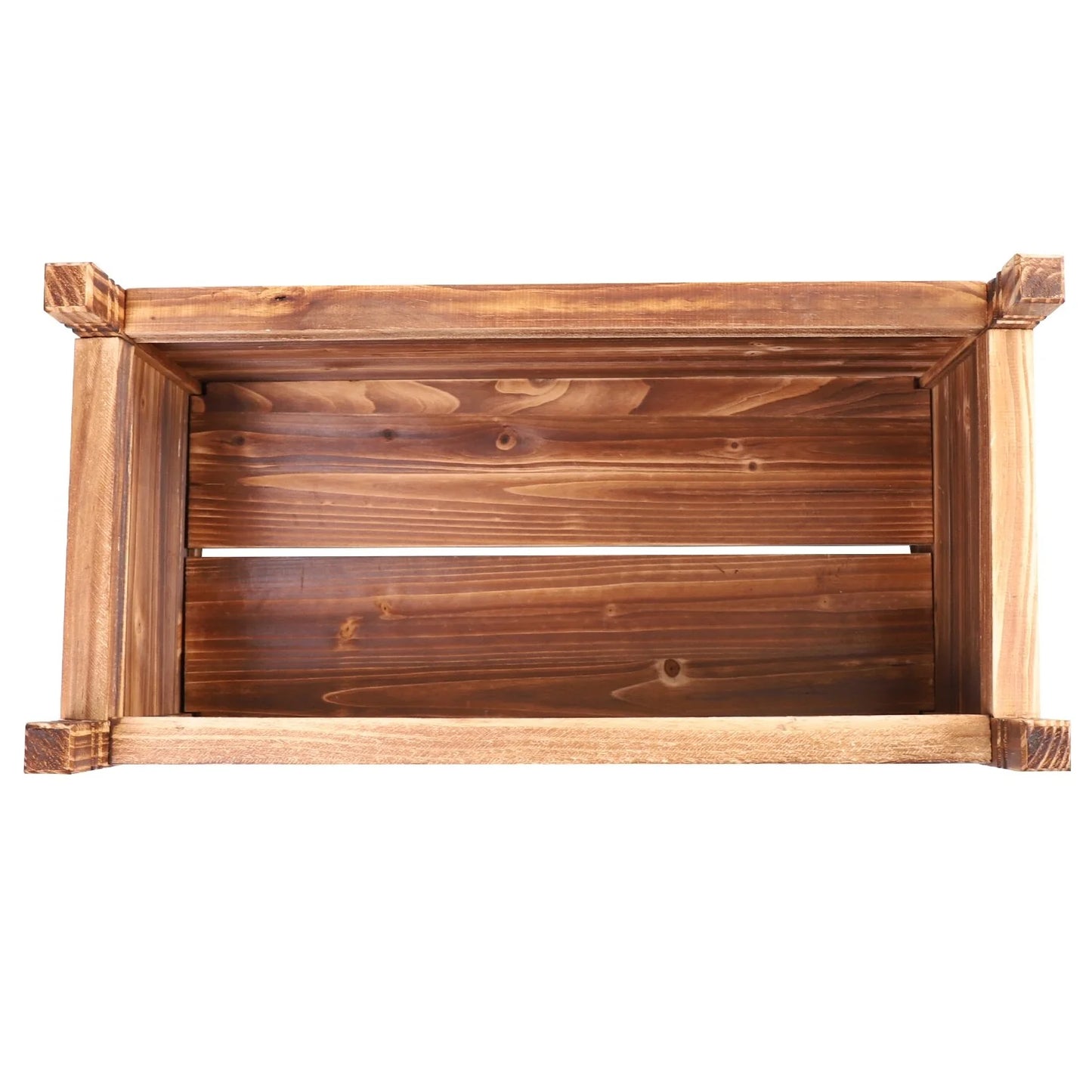 Raised Planter Trough Wood Garden Vegetables Raised Box Outdoor